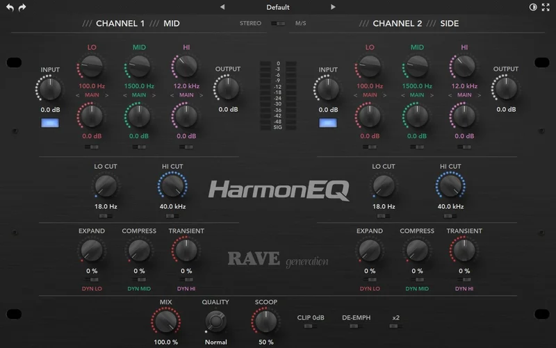 Rave Generation HarmonEQ interface