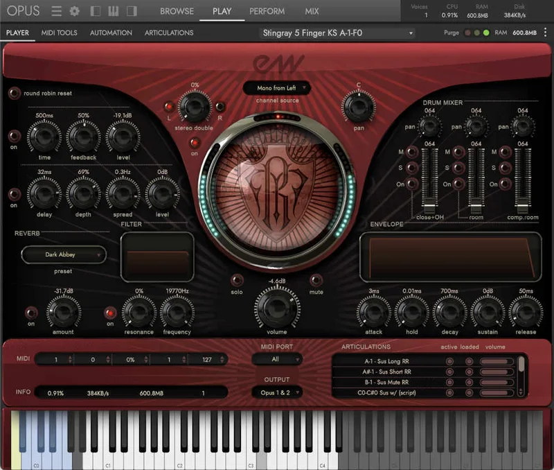 EastWest Sounds Ministry Of Rock 2 interface