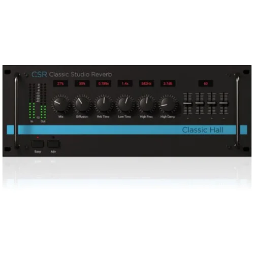 IK Multimedia T-RackS CSR Hall Reverb interface