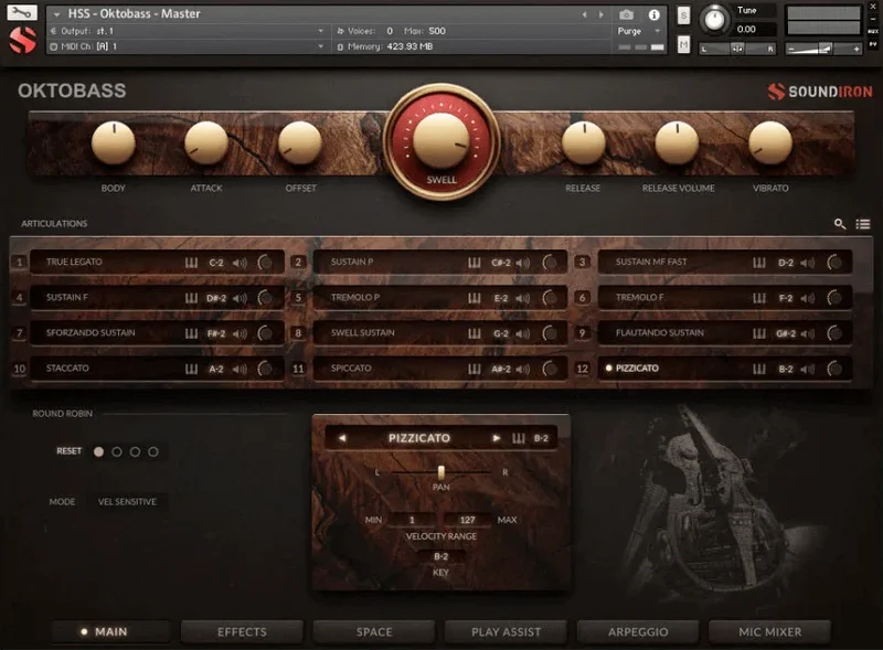 Soundiron Hyperion Strings Oktobass interface