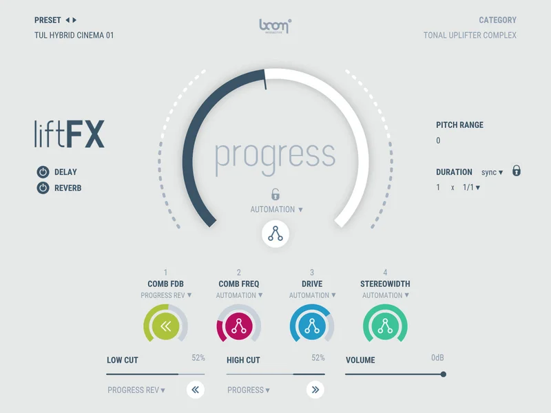BOOM Library LiftFX interface