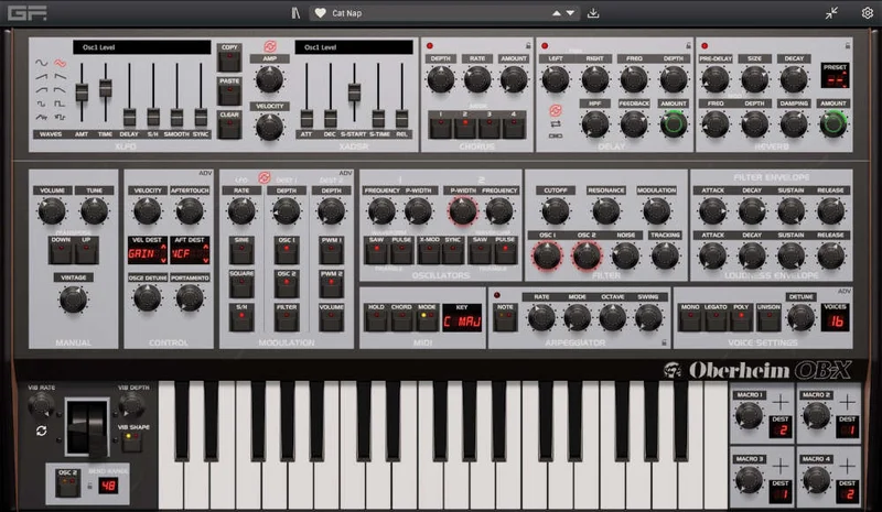 GForce Software Analogue Series Bundle interface