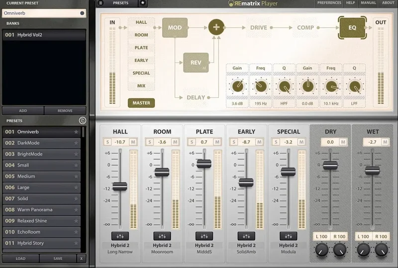 Overloud Hybrid Platinum 2 - IR Library for REmatrix interface