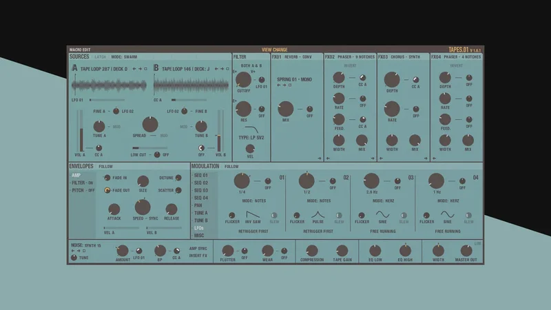 Tapes.01 interface