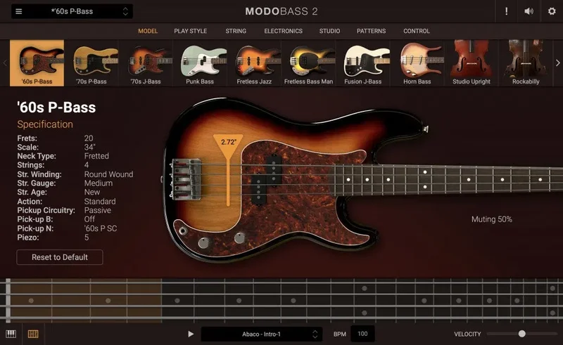 IK Multimedia MODO Bass 2 Crossgrade interface