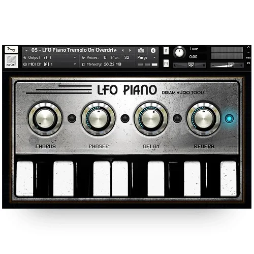 Dream Audio Tools LFO Piano interface