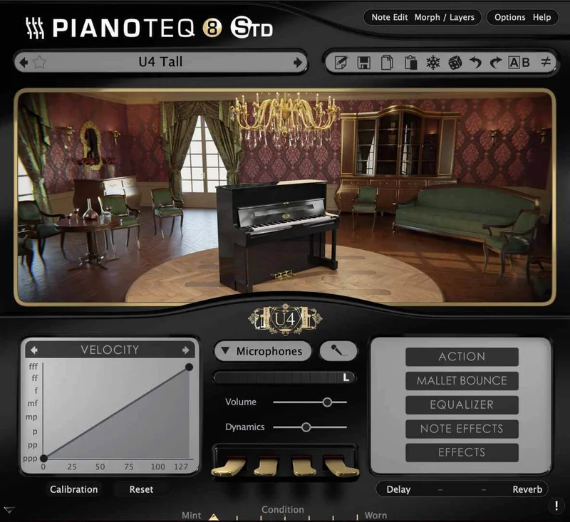 Modartt Pianoteq Instrument Pack: U4 Upright Piano interface