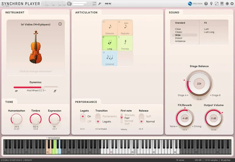 VSL Synchron Duality Strings Essentials interface