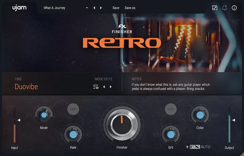 UJAM RETRO interface