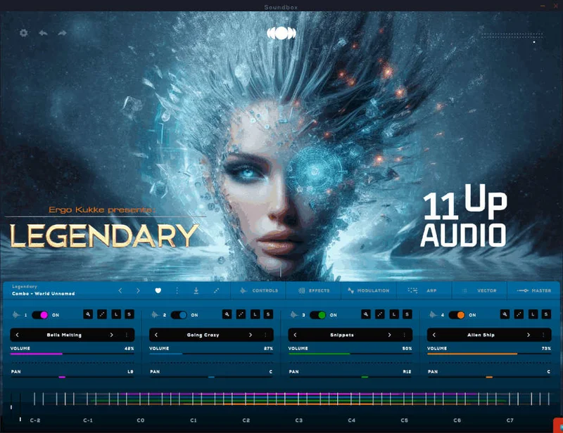Loot Audio Legendary: Soundbox Instrument interface