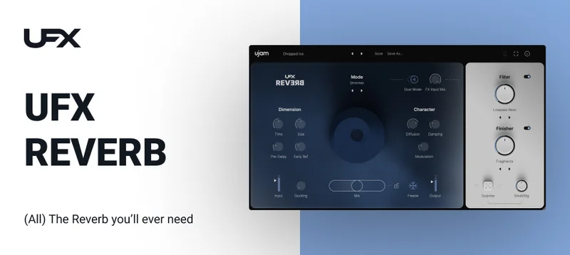 UJAM REVERB Version 2 interface