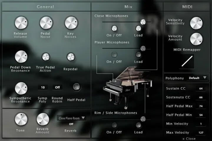 Acousticsamples AS Piano Collection interface