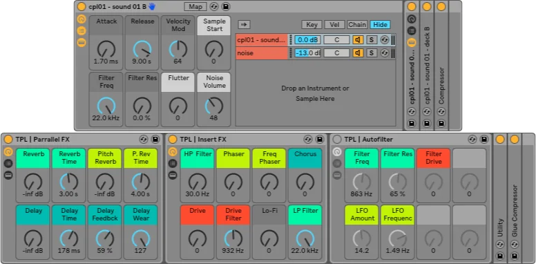 THEPHONOLOOP Cassette Plucks.01 for Ableton interface