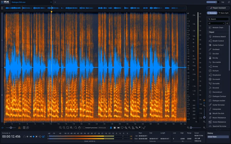 iZotope RX 12 Advanced Update from RX 10 Advanced interface