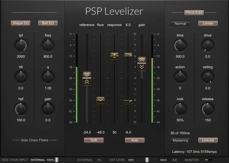 PSP Audioware PSP Levelizer interface