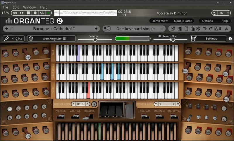 Modartt Organteq 2 interface