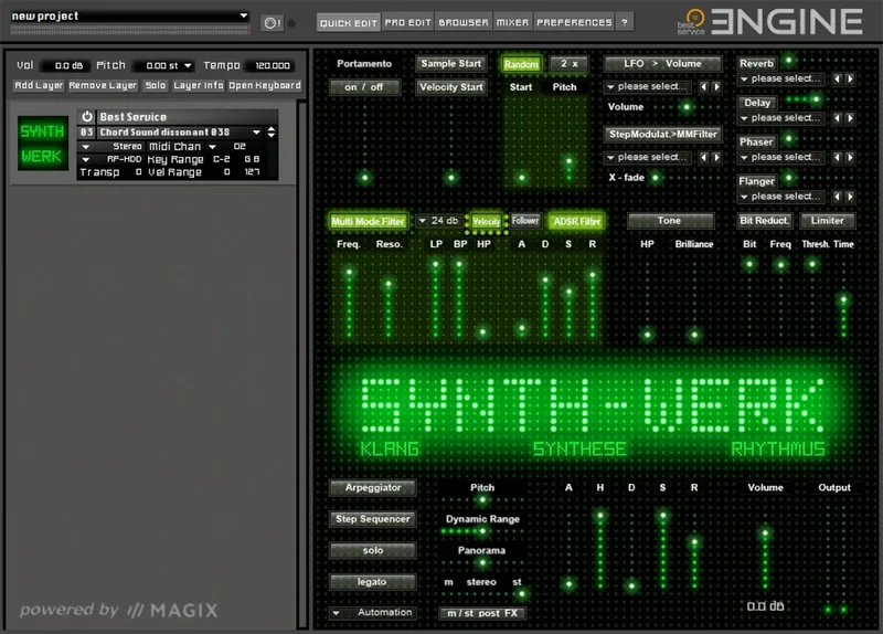 Best Service SYNTH-WERK interface