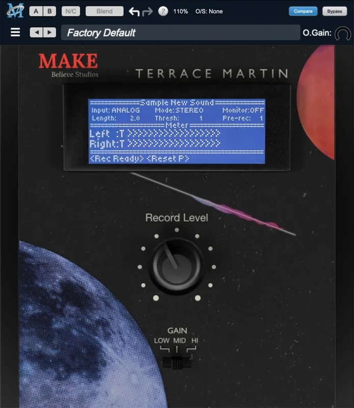 Metric Halo x Make Believe Studios TPMC interface