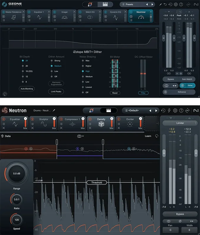 iZotope Mix & Master Bundle Standard [Education] interface