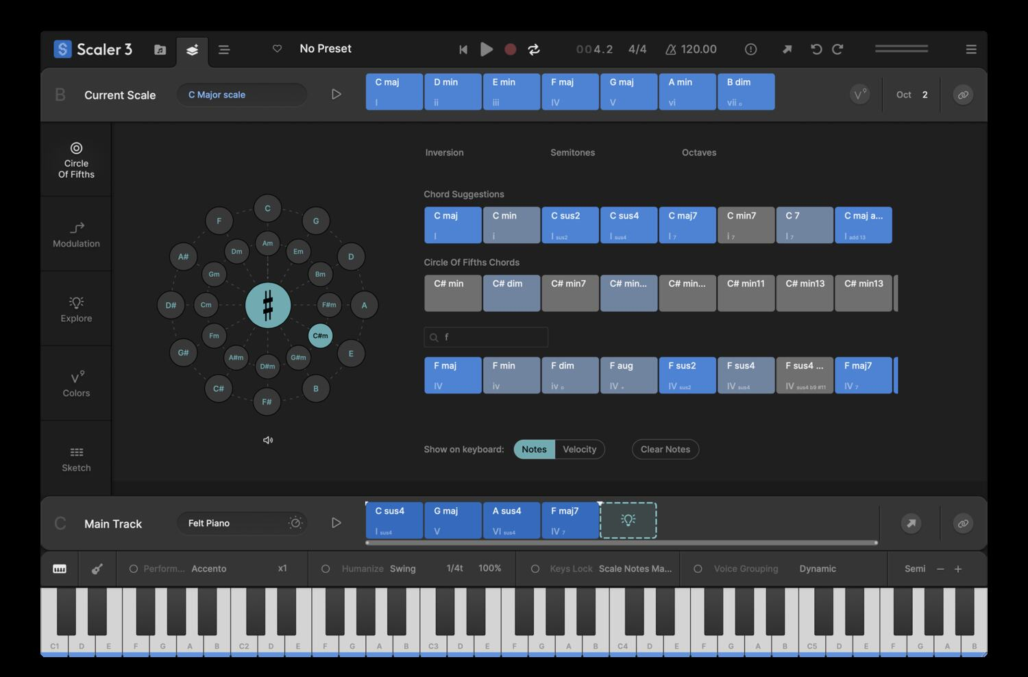 Scaler Music Scaler 3 interface