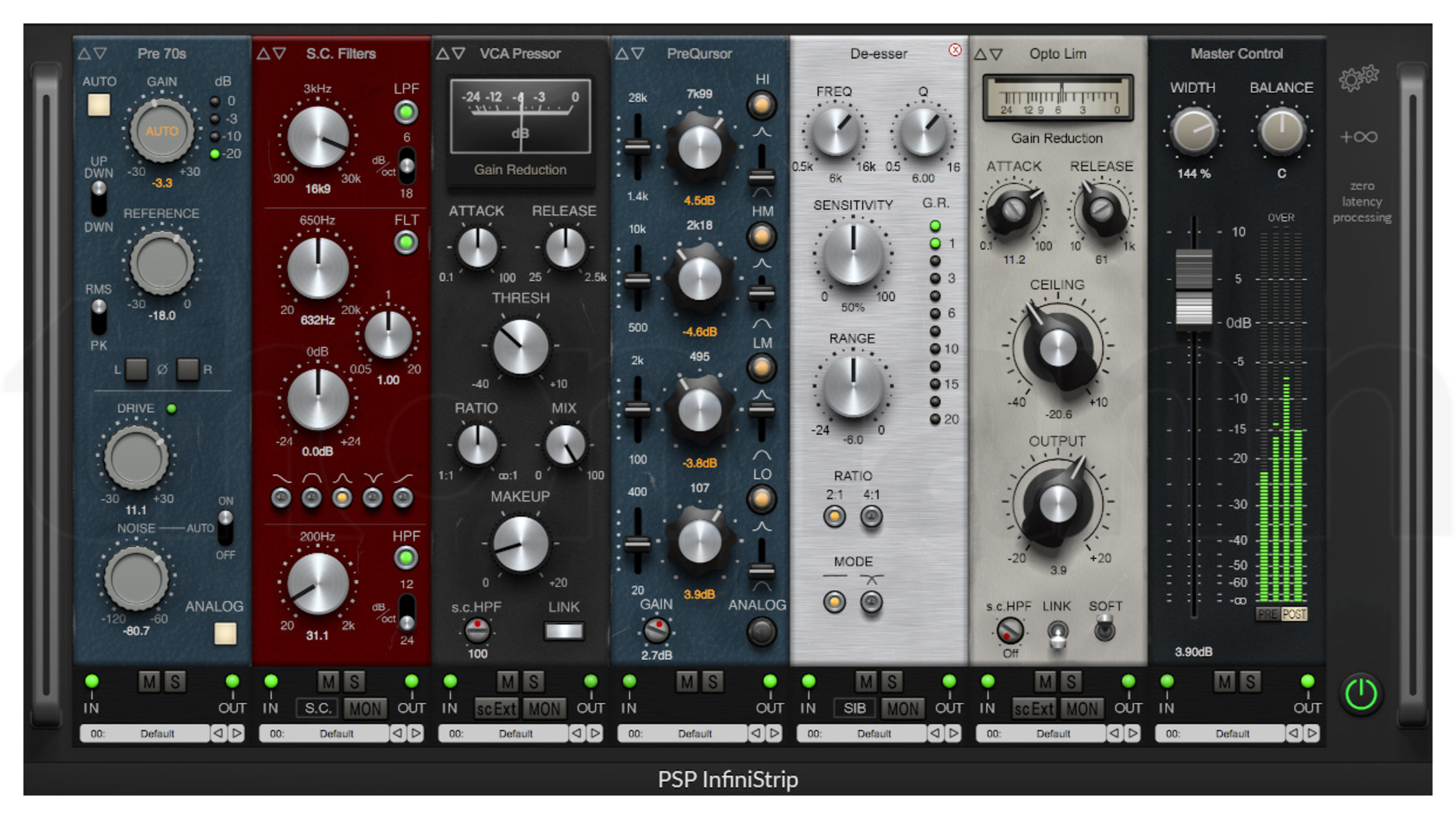 PSP Audioware InfiniStrip interface