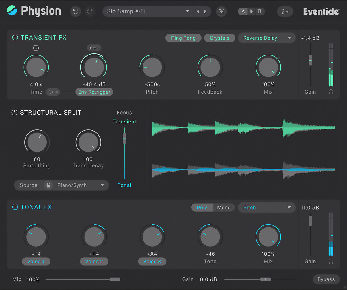 Eventide Physion Mk II interface