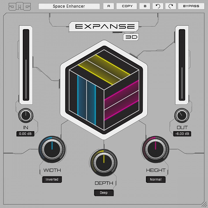 United Plugins Expanse 3D interface