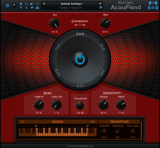 Blue Cat Audio AcouFiend interface