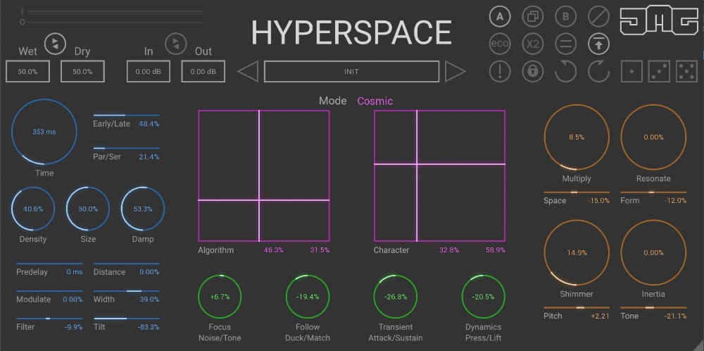 United Plugins Hyperspace interface