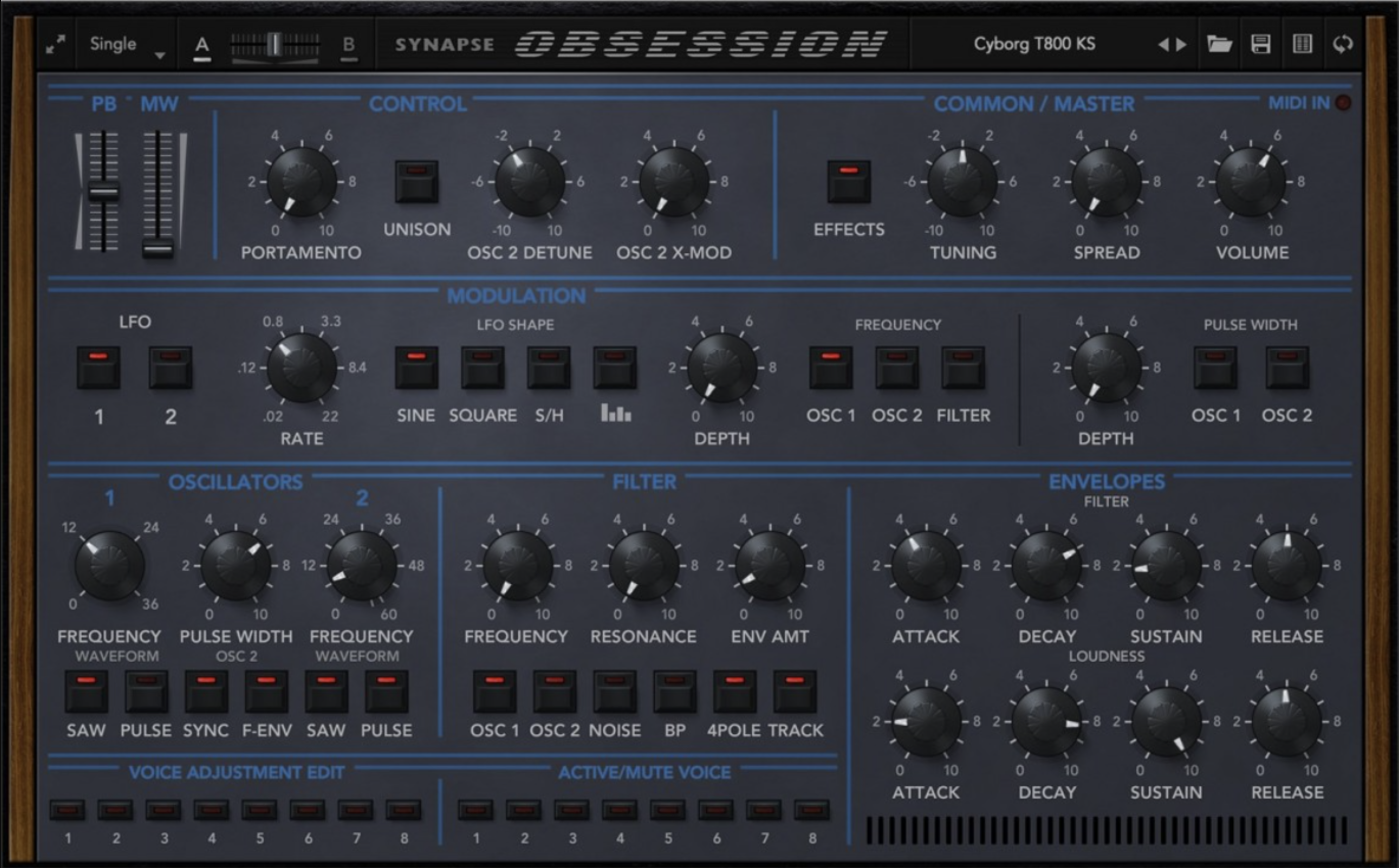 Synapse Audio Obsession interface