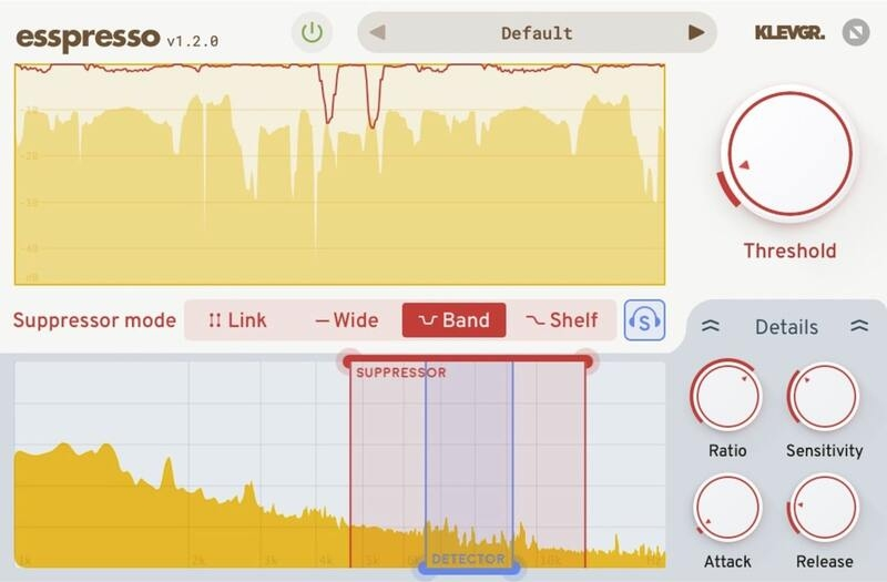 Klevgrand Esspresso interface