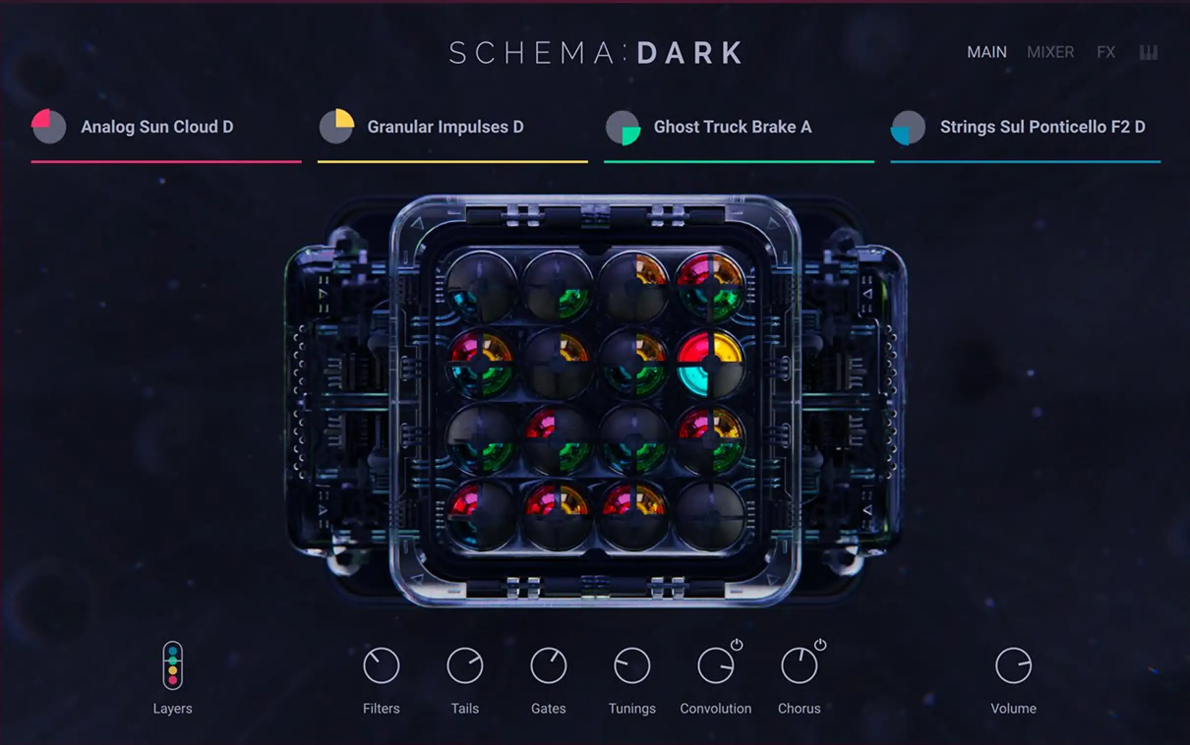 Native Instruments Schema Dark interface