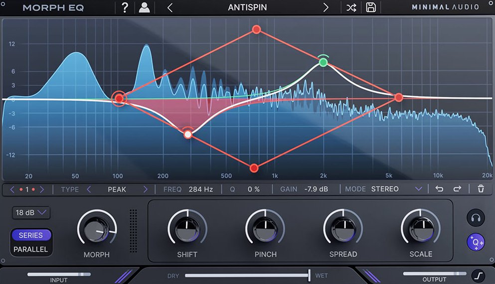 Minimal Audio Morph EQ interface