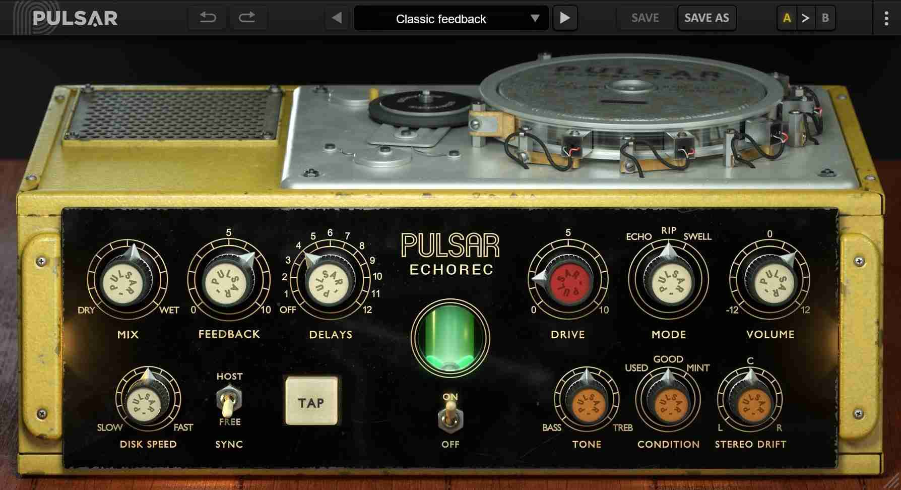 Pulsar Audio Echorec interface