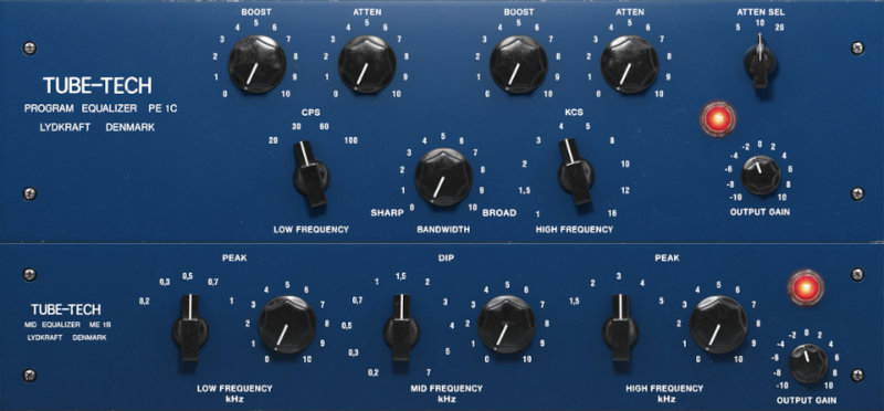 Softube Tube-Tech Equalizer Collection Mk II interface