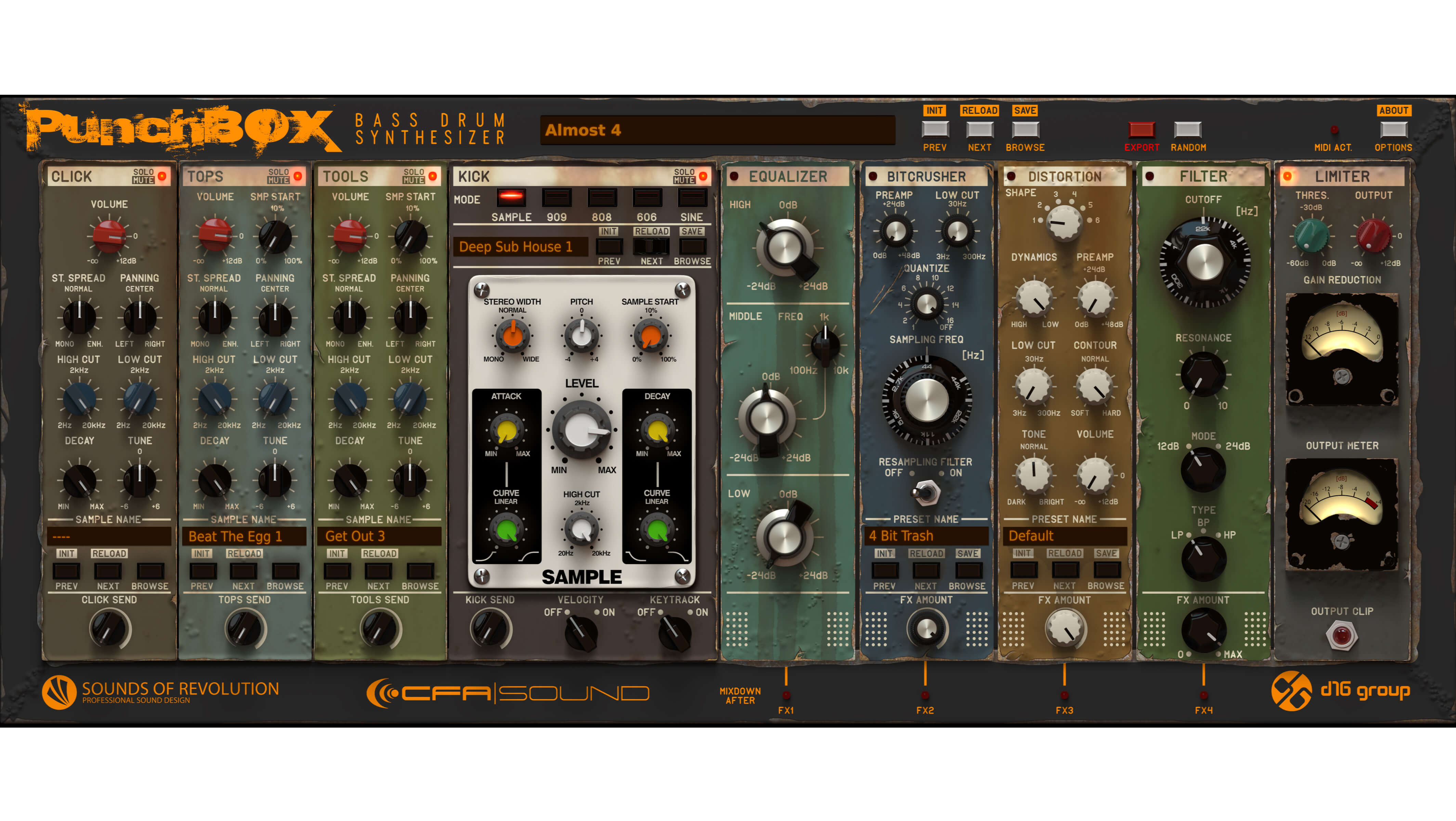 D16 Group PunchBox interface