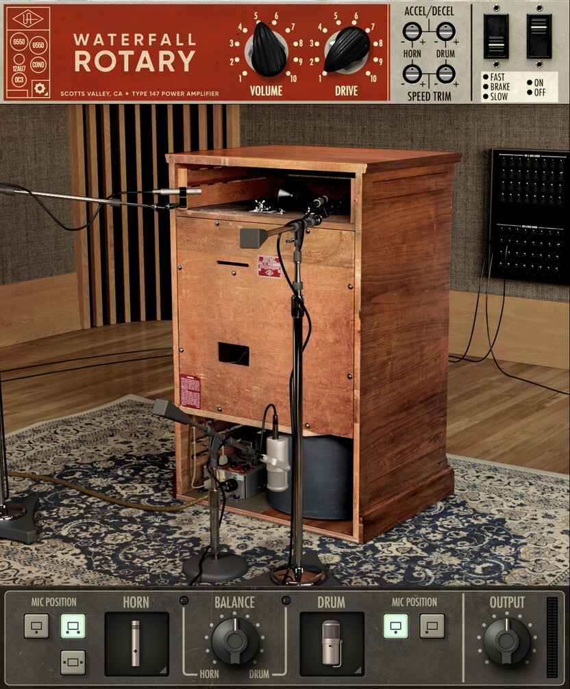 Universal Audio Waterfall Rotary Speaker interface