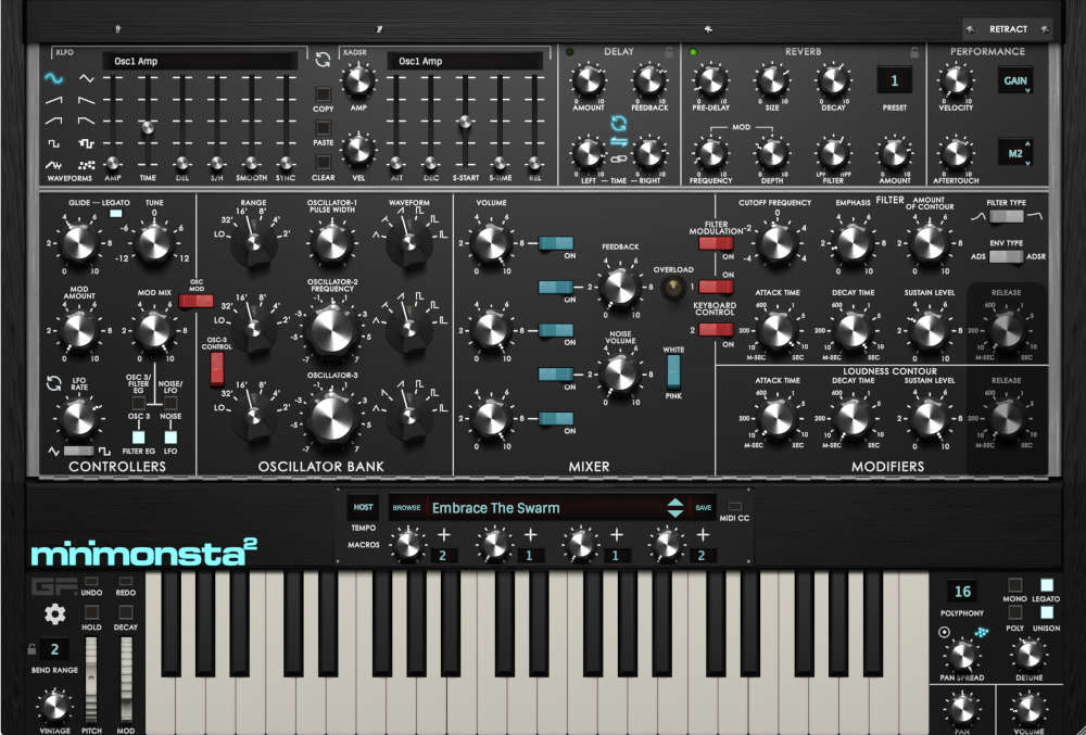 Gforce Software Minimonsta2 interface