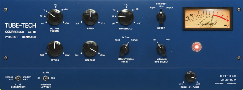 Softube Tube-Tech CL 1B Mk II interface