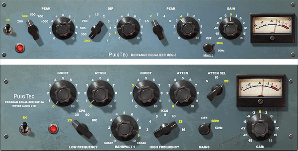 Waves PuigTec EQs interface