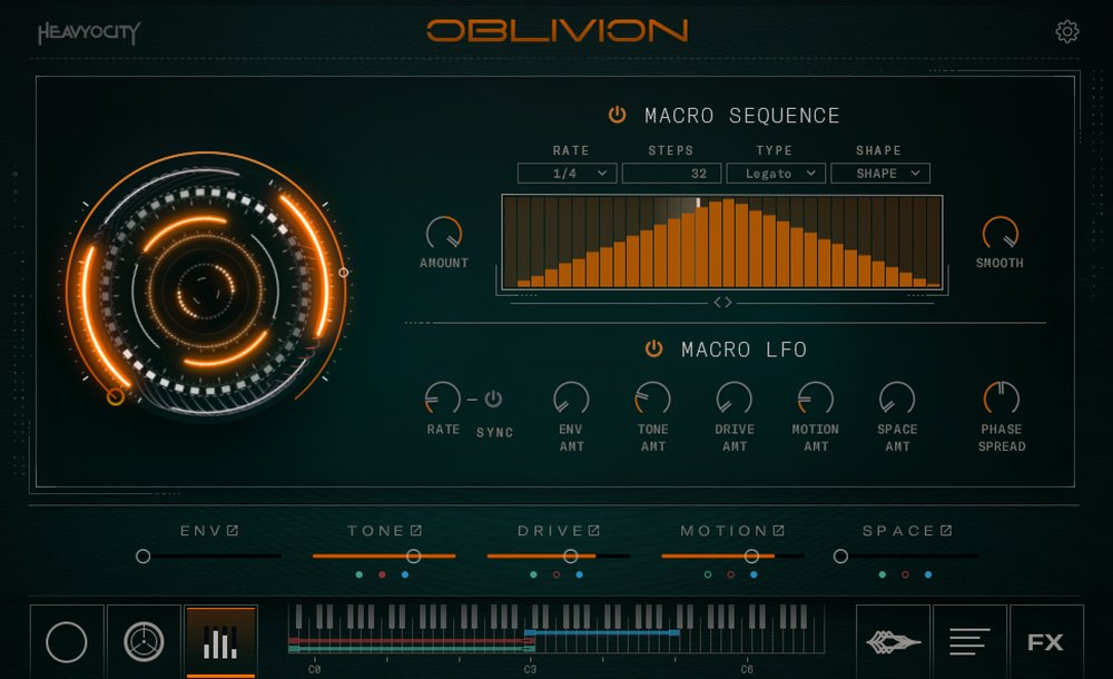 Heavyocity Oblivion interface