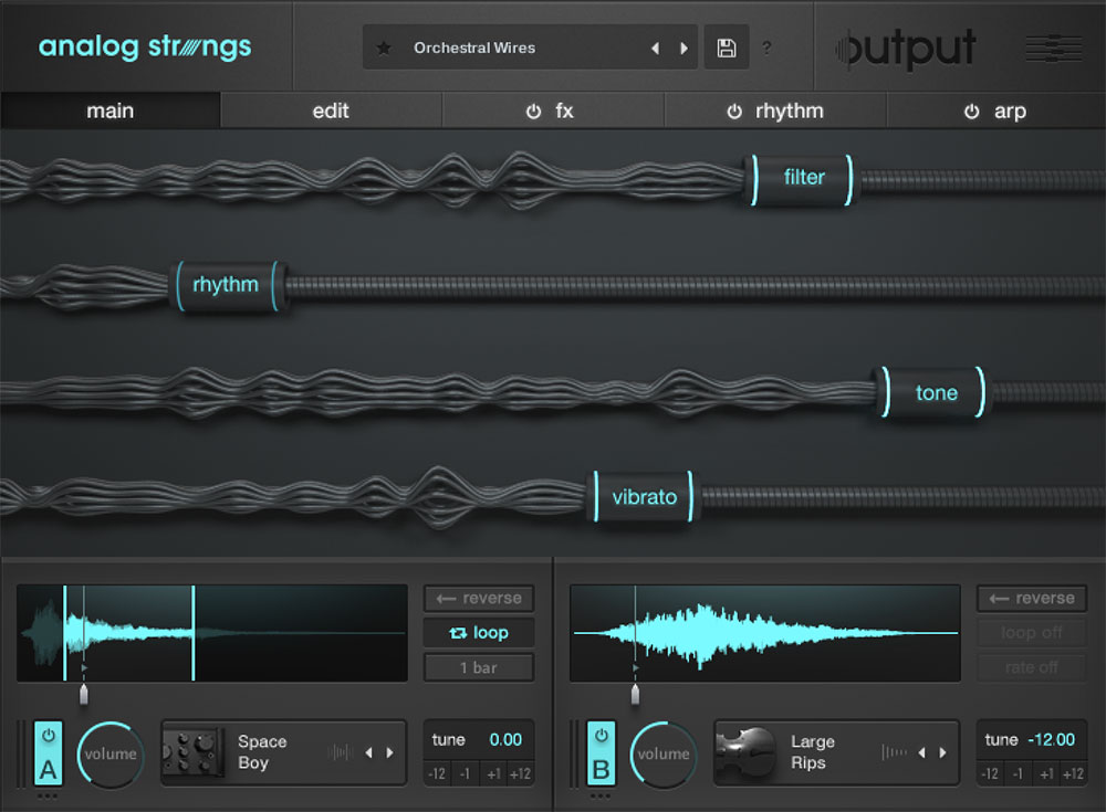 Output ANALOG STRINGS interface