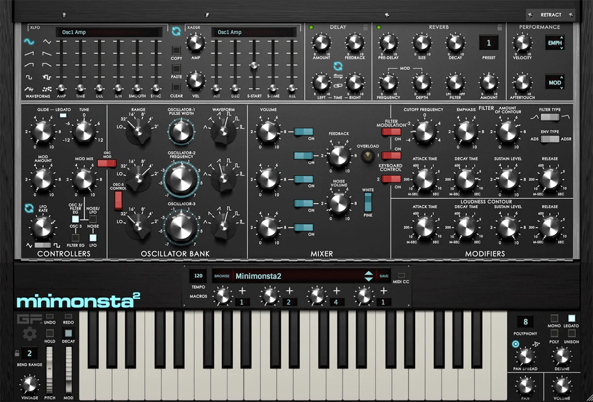 GForce Minimonsta2 interface