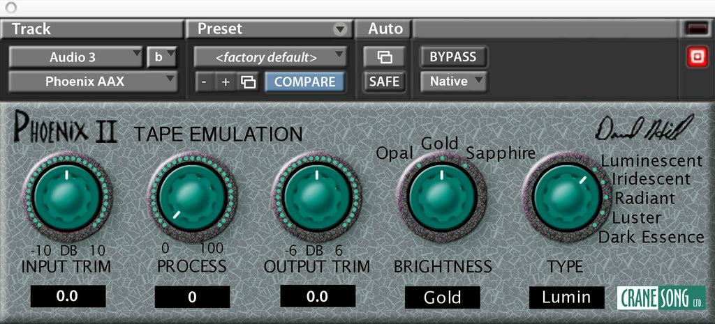 Crane Song Phoenix II interface