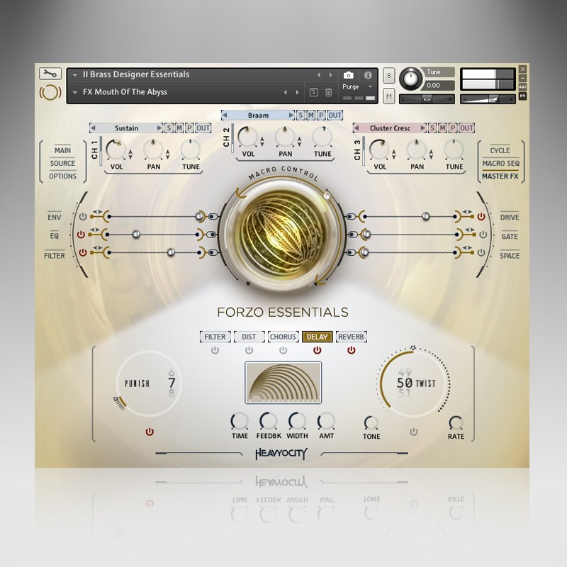 Heavyocity FORZO Essentials interface