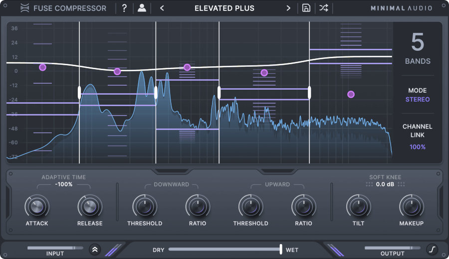 Minimal Audio Fuse Compressor interface