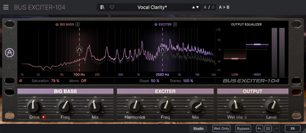 Arturia Bus EXCITER-104 interface