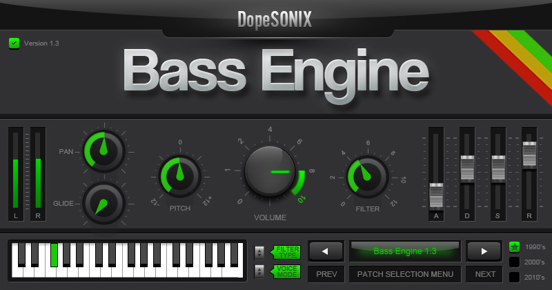 DopeSONIX Bass Engine 1 interface