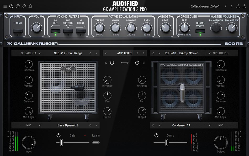 Audified GK Amplification 3 Pro interface