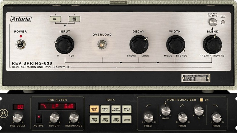 Arturia Rev SPRING-636 interface